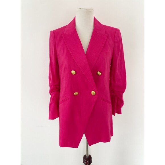 NWT Veronica Beard Hirsh Dickey Blazer Jacket Fuchsia Pink